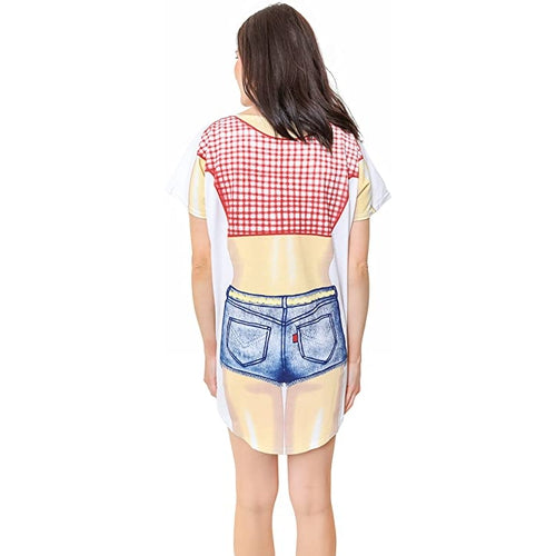Farmers Daughter Bikini Tee Shirt Cover-Up