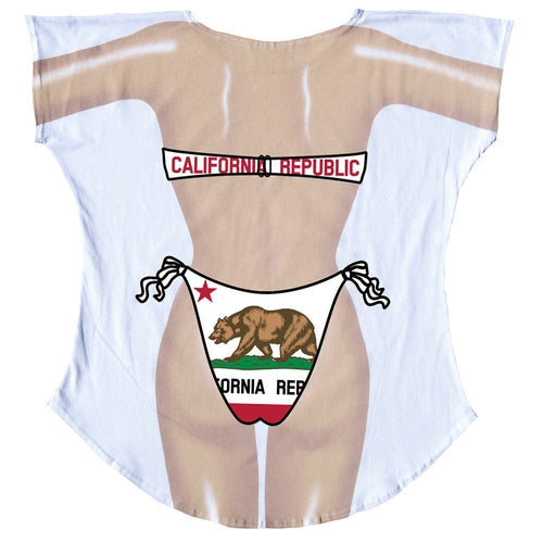 LA Imprints Fantasy Coverup California Republic Bikini Body Coverup T-Shirt