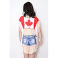 LA Imprints Fantasy Coverup Canadian Girl Bikini Body Coverup T-Shirt