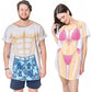 LA Imprints Fantasy Coverup Classic Couple's Bikini Bathing Suit Coverup T-Shirt