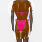 LA Imprints Fantasy Coverup Dark Skin Fuchsia Macrame Bikini Body Coverup T-Shirt