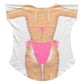 LA Imprints Fantasy Coverup Fuchsia Macrame Bikini Body Coverup T-Shirt