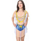 LA Imprints Fantasy Coverup Mardi Gras Girl Body Coverup T-Shirt