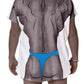 LA Imprints Fantasy Coverup Men's Dark Skin Blue Thong Body Coverup T-Shirt