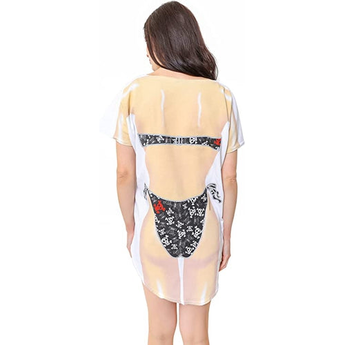 LA Imprints Fantasy Coverup Pirate Bikini Body Coverup T-Shirt