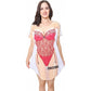 LA Imprints Fantasy Coverup Red Lingerie Bikini Body Coverup T-Shirt