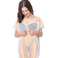 LA Imprints Fantasy Coverup Silver Sparkle Bikini Body Coverup T-Shirt