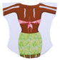 LA Imprints Fantasy Coverup Tan Tropical Girl Bikini Body Coverup T-Shirt