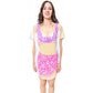LA Imprints Fantasy Coverup Topless Hibiscus Bikini Body Coverup T-Shirt