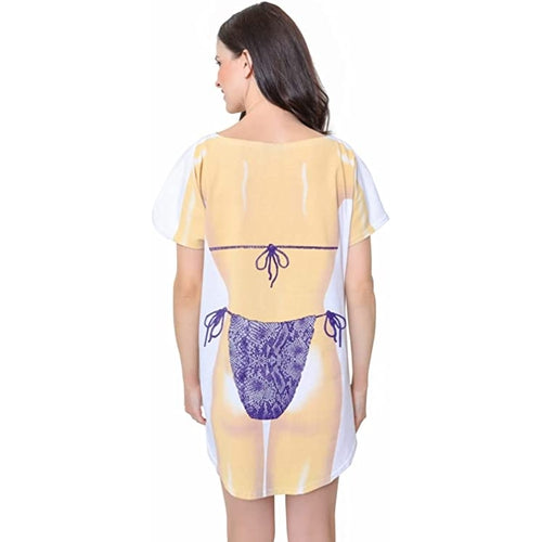 LA Imprints Fantasy Coverup Wild Snakeskin Bikini Body Coverup T-Shirt